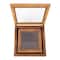 Hello Honey® Dark Brown Modern Decorative Square Woven Rattan & Wood Display Box Set with Glass Top